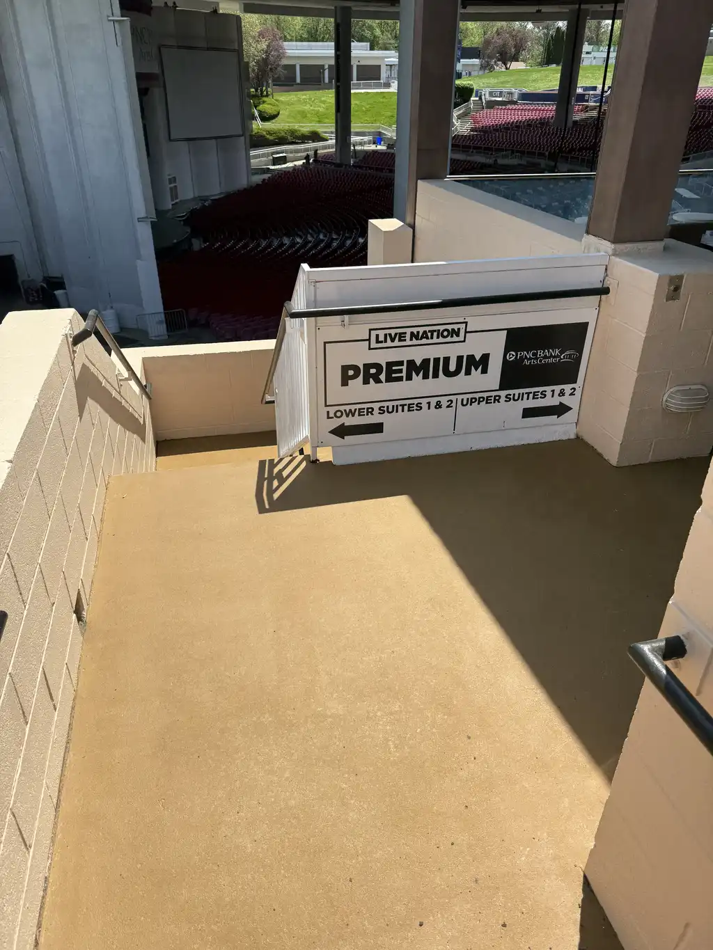 Seating Navigational Signs at PNC Bank Arts Center